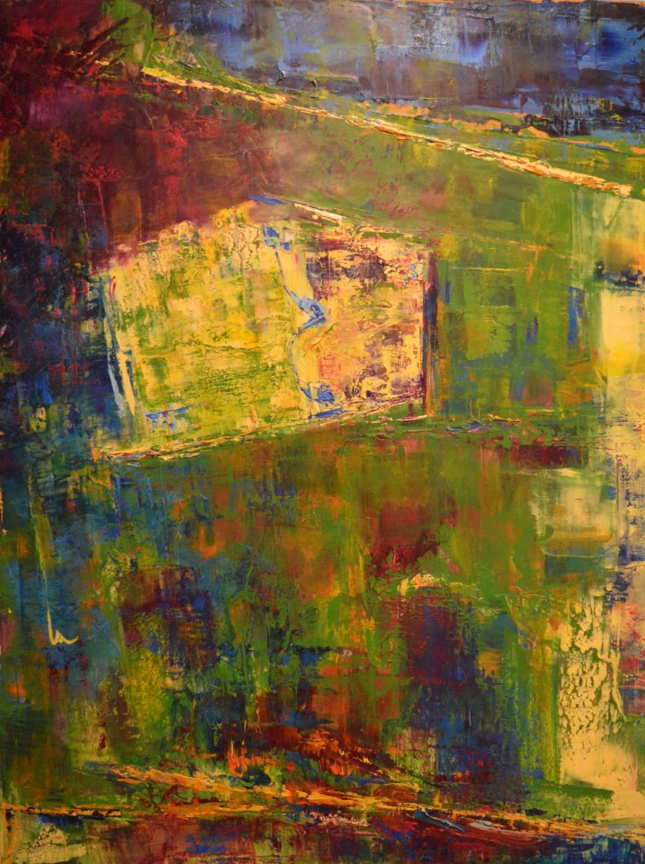 fenêtre de Villeneuve (79x60cm, huile)